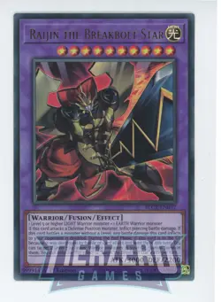 Yugioh Raijin the Breakbolt Star BLCR-EN037 Ultra Rare 1st Edition Near Mint - Image 1