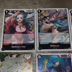 Bandai One Piece Card Game Foil Lot! Rare or better (6) Vivi Rebecca Niji Yamato - Image 4