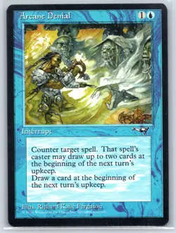 Gathering Alliances Arcane Denial - Vintage - Magic the Gatherin) WOTC 1996 - Image 1