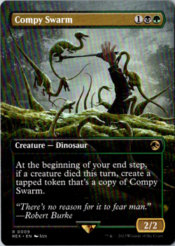 Compy Swarm (Borderless) R Universes Beyond: Jurassic World Collection 9 Near Mi - Image 1