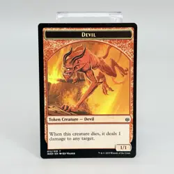 Token Card Devil War of the Spark (WAR) Magic MTG Card 012/019 LP - Image 1