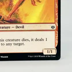Token Card Devil War of the Spark (WAR) Magic MTG Card 012/019 LP - Image 4