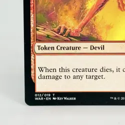 Token Card Devil War of the Spark (WAR) Magic MTG Card 012/019 LP - Image 5
