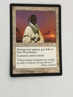 MTG Magic the Gathering English Weatherlight Peacekeeper NM - Image 1