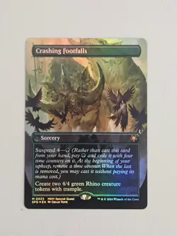 Crashing Footfalls (Borderless) Foil M Special Guests 0025 NM - Image 1