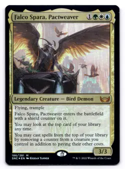 Falco Spara, Pactweaver LP Streets of New Capenna 186/281 MTG Foil - Image 1