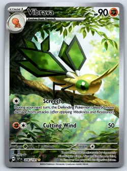 Vibrava (Illustration Rare) Surging Sparks 206/191 Pokemon Card NM - Image 1