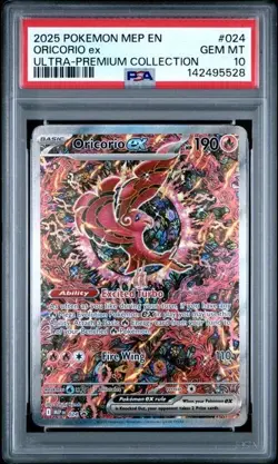 2025 POKEMON MEP EN ORICORIO EX SIR -ME PROMO 024 PSA 10 - Image 1
