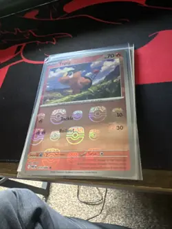 Pokemon TCG Tepig (Master Ball Pattern) 011/086 SV: White Flare Holo Near Mint - Image 1