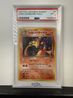 1997 Pokemon Rocket Gang Dark Charizard Holo Rare PSA 9 #006 Japanese - Image 1