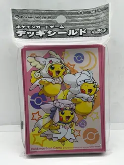 2016 Mega Poncho Pikachu Card Sleeves Pokemon Center Japan Original 32Ct RARE - Image 1