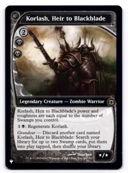 Korlash, Heir to Blackblade LP The LIst Reprints Future Sight 87/180 MTG Regular - Image 1