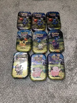 Pokemon TCG Ascended Hero’s Mini Tins New And Sealed - Lot Of 9 - Image 1