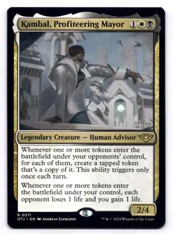 Kambal, Profiteering Mayor NM Outlaws of Thunder Junction 0211 MTG Regular - Image 1