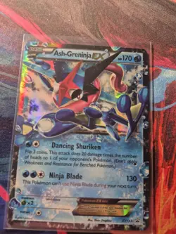 Ash-Greninja ex - XY133 - Ultra Rare Black Star Promo - Pokemon Card - LP/MP - Image 1
