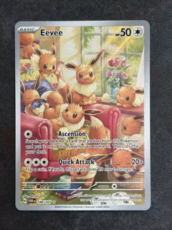 Eevee (188/167) Twilight Masquerade Art Rare Pokemon Card - Image 1