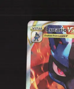 Lucario VSTAR SWSH291 Sword & Shield Full Art Black Star Promo Pokemon Card NM - Image 3