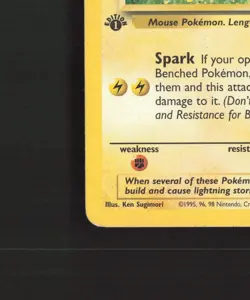 Pikachu 60/64 WOTC Jungle Set 1st Edition Common Pokemon Card MP - Image 5