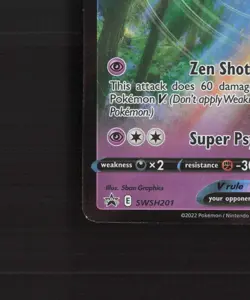 Espeon V SWSH201 Sword & Shield Black Star Promo Holo Pokemon Card NM - Image 5