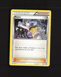 Karen XY177 XY Black Star Promo Pokemon Card LP+ - Image 1