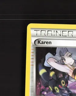 Karen XY177 XY Black Star Promo Pokemon Card LP+ - Image 3