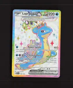 Lapras ex 158/142 Stellar Crown Full Art Ultra Rare Holo Pokemon Card NM - Image 1