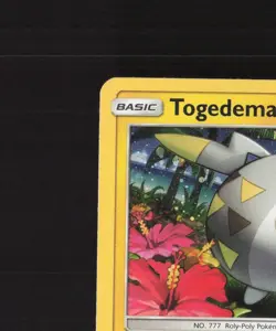 Togedemaru SM09 Sun & Moon Black Star Promo Holo GALAXY SWIRL Pokemon Card NM - Image 3