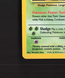 Muk 13/62 WOTC Fossil Set Holo Rare Pokemon Card LP - Image 5