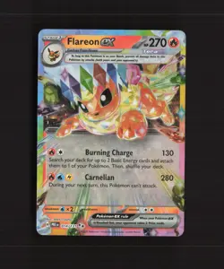 Flareon ex 014/131 Prismatic Evolutions Ultra Rare Holo Pokemon Card NM - Image 1