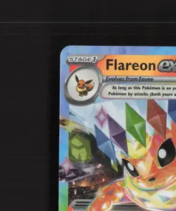 Flareon ex 014/131 Prismatic Evolutions Ultra Rare Holo Pokemon Card NM - Image 3