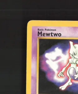 Mewtwo 3 WOTC Promos Black Star Promo Stamped Pokemon Card DMG - Image 3