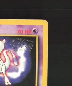 Mewtwo 3 WOTC Promos Black Star Promo Stamped Pokemon Card DMG - Image 4
