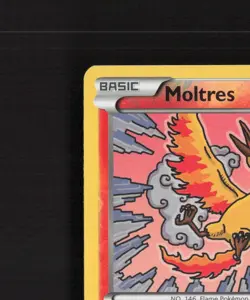 Moltres 9/124 Fates Collide Reverse Holo Rare Pokemon Card MP - Image 3