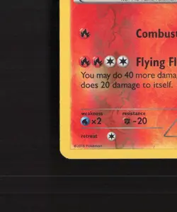 Moltres 9/124 Fates Collide Reverse Holo Rare Pokemon Card MP - Image 5