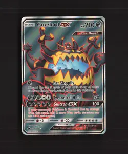 Guzzlord GX 105/111 Crimson Invasion Full Art Ultra Rare Holo Pokemon Card NM - Image 1