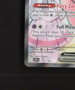 Lillie's Clefairy ex 173/159 Journey Together FA Ultra Rare Holo Pokemon Card NM - Image 5
