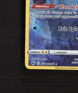 Manaphy GG06/GG70 Crown Zenith Full Art Ultra Rare Holo Pokemon Card NM - Image 5