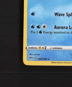 Suicune 037/189 Darkness Ablaze Holo Rare Pokemon Card NM - Image 5