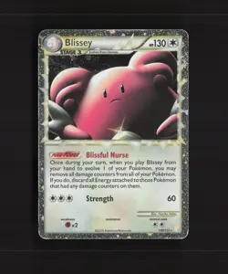 Blissey 106/123 HeartGold SoulSilver Ultra Rare Holo Pokemon Card MP - Image 1