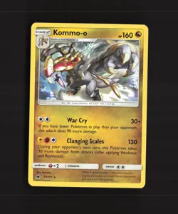 Kommo-o 77/111 Crimson Invasion Rare Pokemon Card LP - Image 1