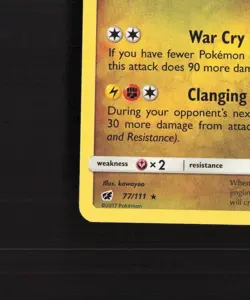 Kommo-o 77/111 Crimson Invasion Rare Pokemon Card LP - Image 5