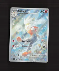 Raboot 147/142 Stellar Crown Full Art Ultra Rare Holo Pokemon Card NM - Image 1