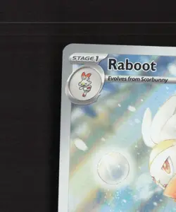 Raboot 147/142 Stellar Crown Full Art Ultra Rare Holo Pokemon Card NM - Image 3