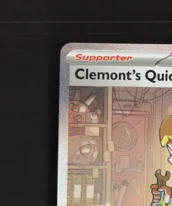 Clemont's Quick Wit 243/191 Surging Sparks Full Art Ultra Rare Pokemon Card NM - Image 3
