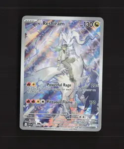N's Reshiram 167/159 Journey Together Full Art Ultra Rare Holo Pokemon Card NM - Image 1