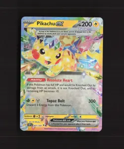 Pikachu ex 057/191 Surging Sparks Ultra Rare Holo Pokemon Card NM - Image 1