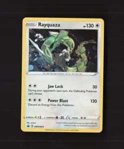 Rayquaza SWSH029 Sword & Shield Black Star Promo Holo Pokemon Card LP+ - Image 1