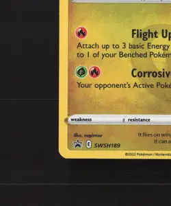 Flapple SWSH189 Sword & Shield Black Star Promo Holo Pokemon Card NM - Image 5