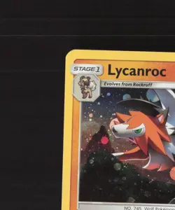 Lycanroc SM105 Sun & Moon Black Star Promo Holo Pokemon Card LP+ - Image 3