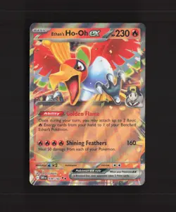 Ethan's Ho-Oh ex 039/182 Destined Rivals Ultra Rare Holo Pokemon Card LP+ - Image 1